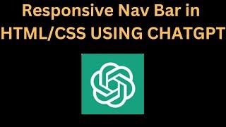 How to make responsive Navigation Bar in HTML CSS Using ChatGpt || Responsive Nav Bar using chat Gpt