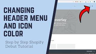 Changing Your Shopify Header Menu and Icon Colors