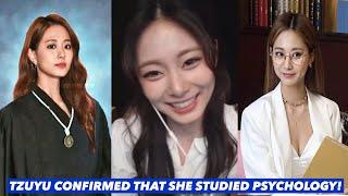 TWICE TZUYU CONFIRMED HAVING A MASTER's DEGREE in PSYCHOLOGY!