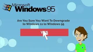 AidenJSouza Downgrades to Windows 11 to Windows 95 Gets Grounded