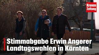 Stimmabgabe Erwin Angerer, FPÖ | Landtagswahlen Kärnten