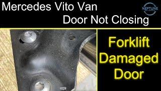 Van door damaged and won’t lock