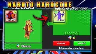 TROQUEI UM NARUTO HADCORE MÁXIMO POR UM SUSANOO NO ANIME RACING CLICKER...