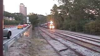 A Passenger Train on Cincinnati's Riverfront