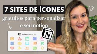 Melhores sites de ícones GRATUITOS para personalizar o seu NOTION