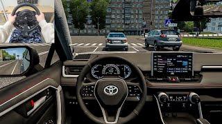 2021 Toyota RAV4 Prime - City Car Driving [Steering Wheel Gameplay]