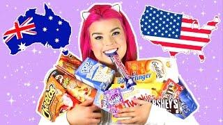 AUSTRALIAN TRIES AMERICAN CANDY!