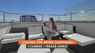 Apartament de vânzare 2 camere + terasă 45m2. Ciocana, Mihail Sadoveanu | Acces Imobil