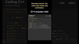 kilometre  convert into meter, feet, inches and centimetres.,cm to km conversion#coding #code #news