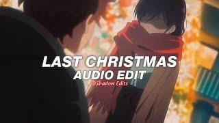 last christmas - wham! (sped up)『edit audio』