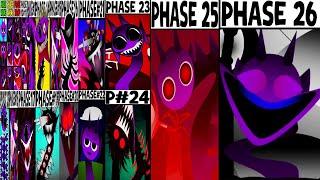 Phase 1 VS Phase 2 VS Phase 3-4 VS Phase 5 VS Phase 6 VS Phase 7-8-26 in Incredibox Sprunki Mix!