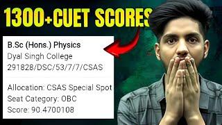 1300+ DU students' CUET scores | Cut off Data