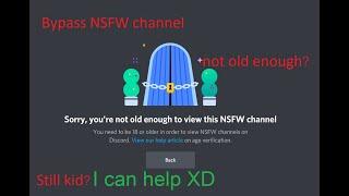 (Working!) How to view nsfw channels on discord