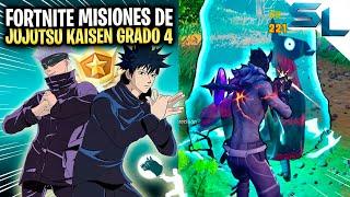 Como COMPLETAR TODAS las MISIONES JUJUTSU KAISEN GRADO 4 ¡ROMPE LA MALDICIÓN! FORTNITE