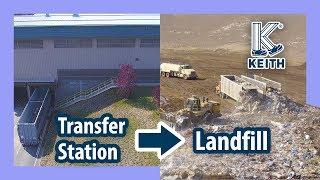 Transfer Station and Landfill with WALKING FLOOR Trailers (4K) | KEITH