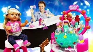 Puppenvideo auf Deutsch. Spielspaß mit Barbie. 3 Folgen am Stück