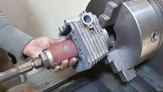 How to old technique rebore block cylinder motorcycle