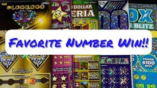 Favorite Number Comes Thru!!  $160 Texas Lottery ScratchOff Session 