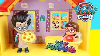 PJ Masks Sleepover Party | Catboy Invites Romeo and Luna Girl