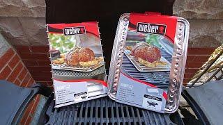 GENUINE WEBER Q ROASTING RACK & SHIELD | First Cook and First Impressions!