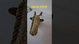 update on the wicker goat rams head .. Happy new owner #collectibles #antiques #funky #retro