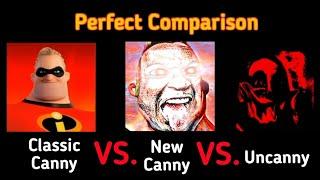 Mr. Incredible Becoming Classic Canny VS. New Canny VS. Uncanny (Perfect Comparison)[Up to Phase 18]