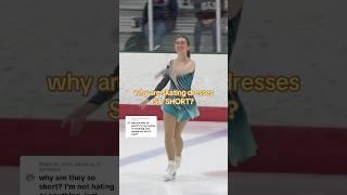 why are figure skating dresses SO SHORT?  #iceskater #figureskating #figureskater #iceskating