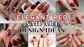 SIMPLE ELEGANT RED NAIL ART DESIGN IDEAS | PICTURESistic