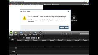 How to Fix Cannot Load File Error in All Camtasia Studios (Easy)