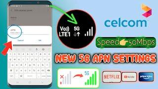celcom 5g high speed net apn settings 2022