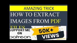 How to Extract Images from PDF files|How to extract pictures from PDF Files| Extract graphs from PDF