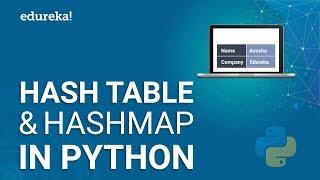 Hash Table And HashMap In Python | Implementing Hash Tables Using Dictionary In Python | Edureka
