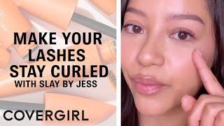 The Secret to Keeping Straight Lashes Curled All Day with Slay By Jess | COVERGIRL #Shorts