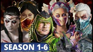 Mortal Kombat 1 ALL MASKS, FACES, SKINS, GEAR Season 1 - 6 MK1