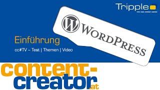 cc#TV Wordpress Anleitung 1 - Einführung in das Backend von Wordpress