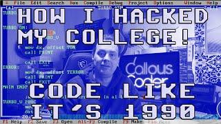 How I Hacked My College Network (1990)