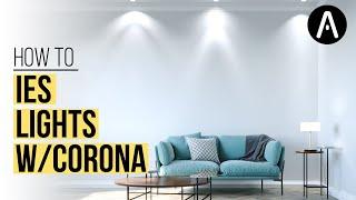 How to use the Corona Render IES Lights