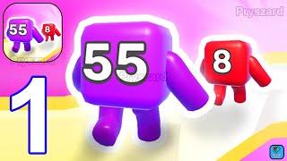 Level Up Numbers - Gameplay Walkthrough Part 1 Join Numbers Number Puzzle Game (Android, iOS)