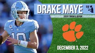 Drake Maye - Every Throw vs Clemson