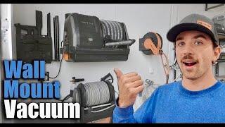 Clean with Convenience: Wall-Mounted Retractable Vacuum Unboxing & Setup. Giraffe Tools NEW Product