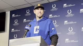 Indianapolis Colts' Shane Steichen Talks Anthony Richardson Back Issues, Joe Flacco vs. Sam Ehlinger