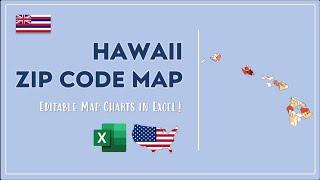 Hawaii Zip Code Map in Excel - Zip Codes List and Population Map