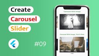 How to create Carousel Slider in Flutter App? (Android & IOS)