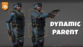 [Blender] Free addon: Dynamic Parent