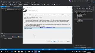 how to easy create a template in visual studio 2017