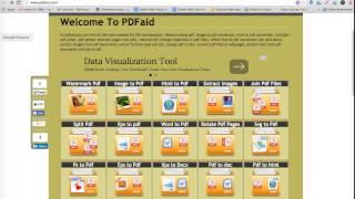 How to use PDFaid, a free web tool that converts PDF files into other types of files, for Judaic ins