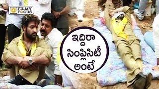 Jr.NTR Simplicity : Jr.NTR Sleeping on Roads in TDP Party Election Campaign | Chandrababu, NTR