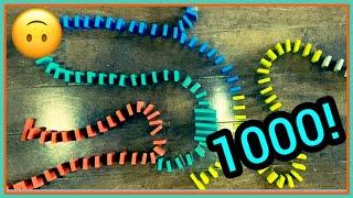 Awesome domino chain reaction | 1000 dominos in 40 seconds! (Easter special)