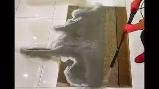 Extremely dirty the Cuttest rug washing ASMR #carpet #cleaning #satisfyingcleaning  #asmr