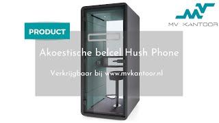 Hush Phone akoestische belcel op kantoor